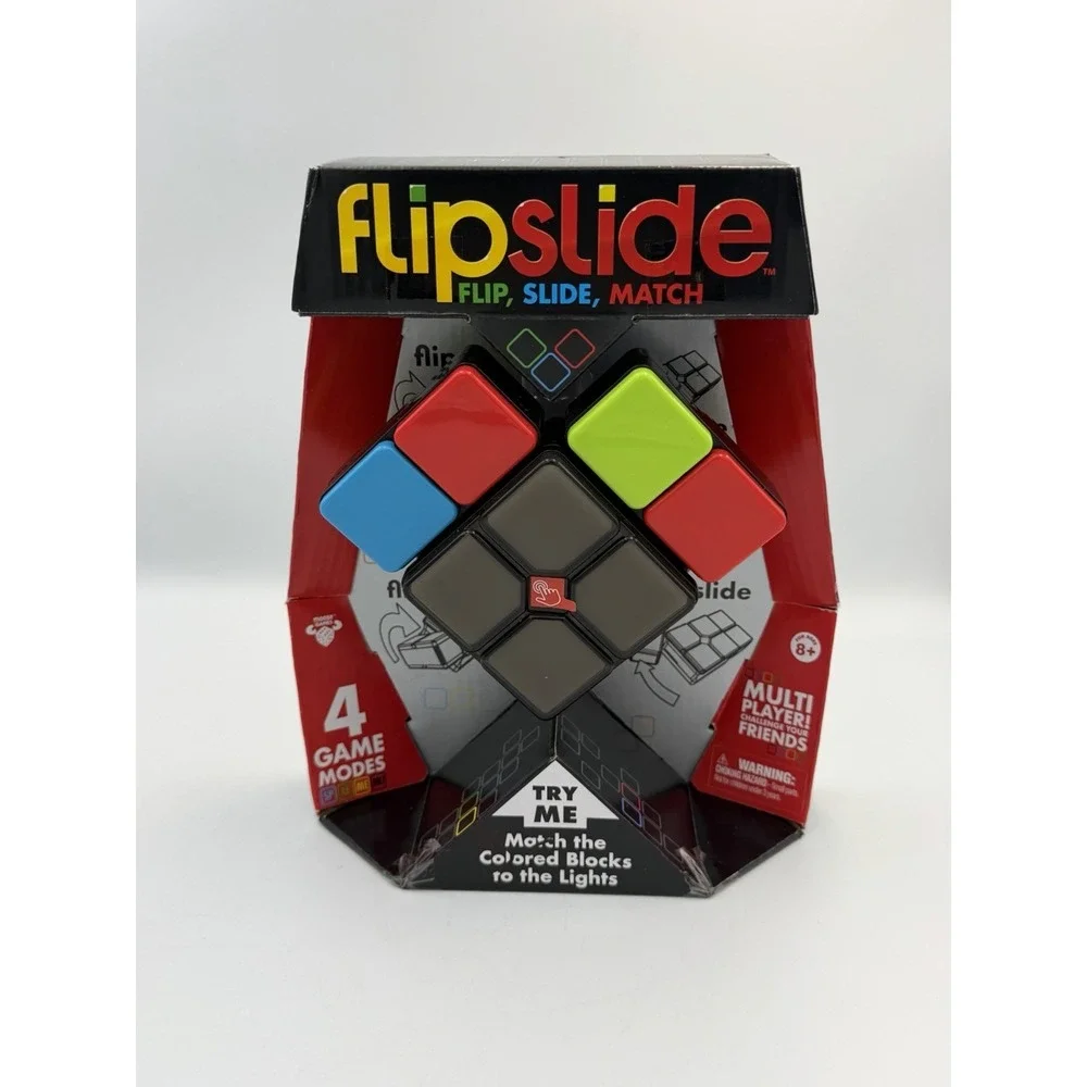 Kids Handheld Electronic Game Flipslide 4 Thrilling Game Modes Ages 8+ NEW